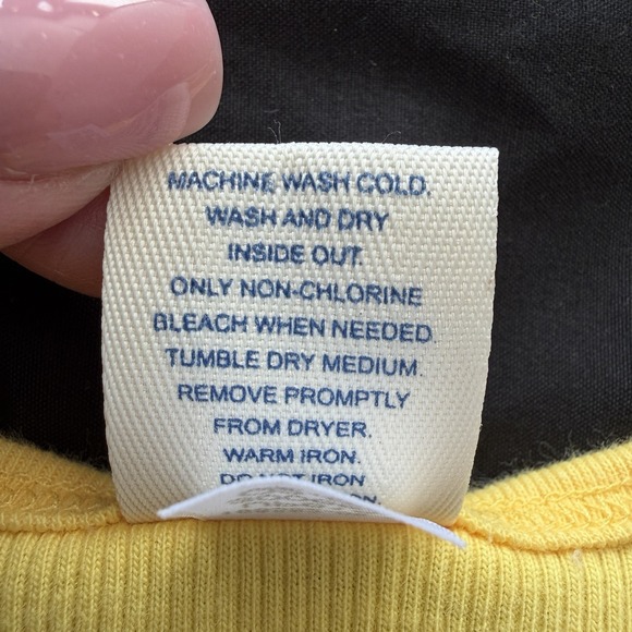 VTG Y2K Old Navy Womens Embroidered Strawberry Ribbed Lace Up Tank Size M Yellow - Picture 11 of 13